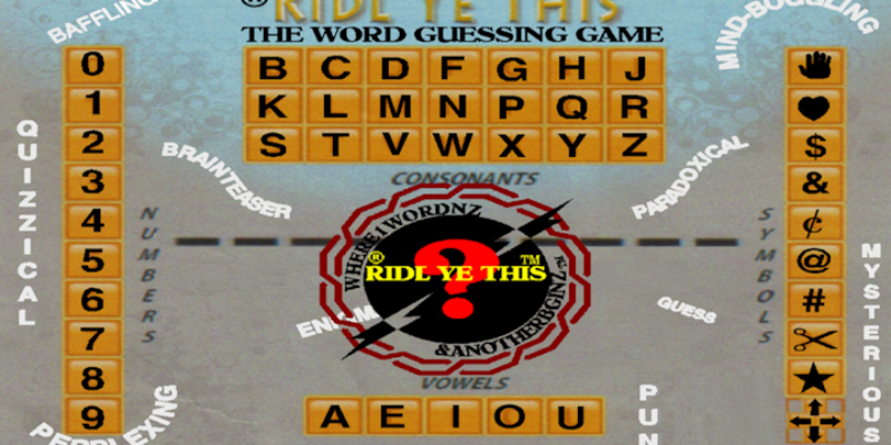 RIDL BY RIDL Word Game Design & Development Company