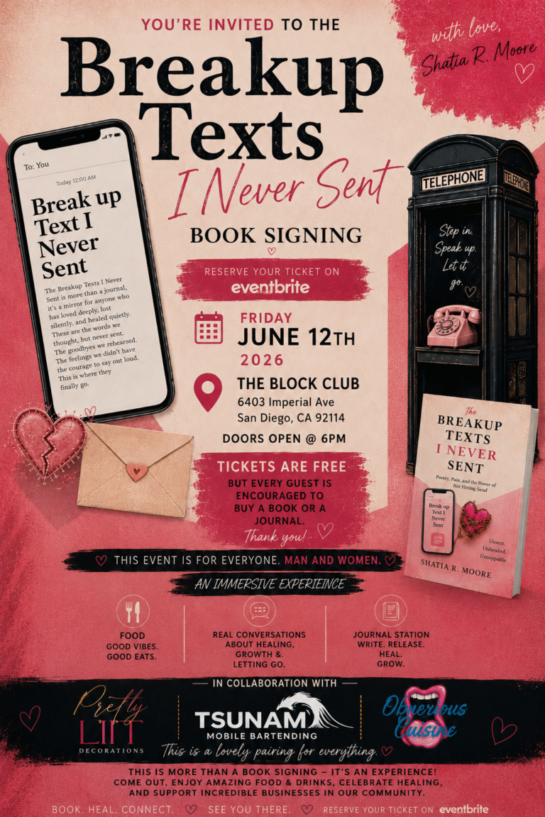 Breakup Texts I Never Sent Book Signing: The Immersive Healing Experience